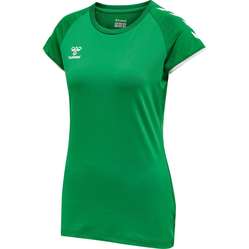 Camiseta Hmlcore Vóleibol Mujer Elástico Transpirable De Secado Rápido Hummel