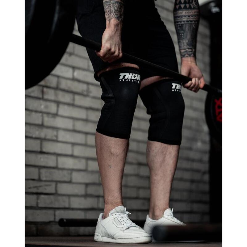 Genunchiere - Suport pentru genunchi - Powerlifting - 7mm - Negru