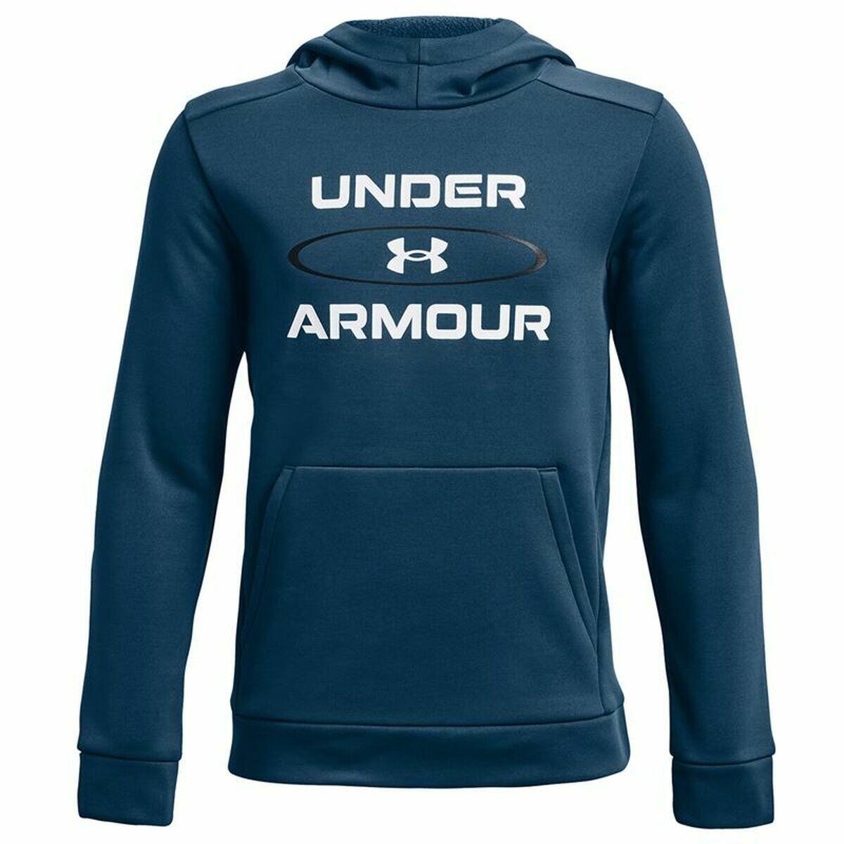 Under Armour - Sweat À Capuche Enfant Fleece Graphic - Sweat-shirt - Bleu|turquoise - 6 À 8 Ans - Decathlon