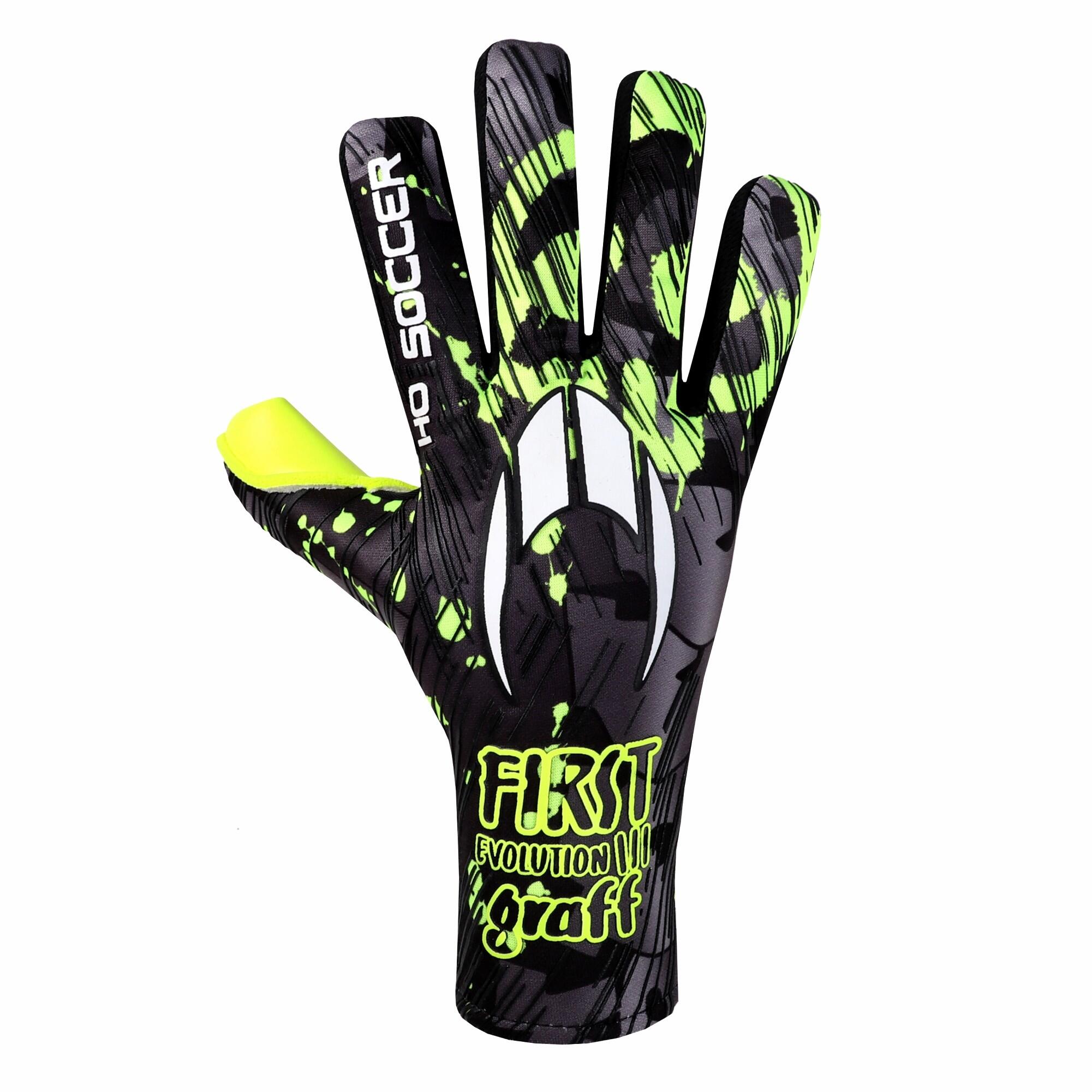 HO Soccer SKULL First Evolution III Junior Goalkeeper Gloves 6/7