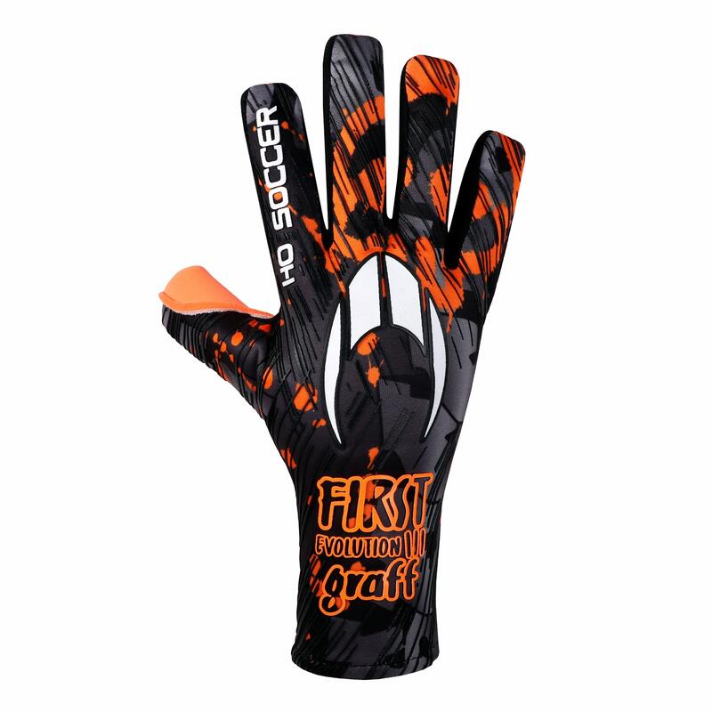 Guanti da portiere Ho Soccer First Evolution III Graffiti Arancione per bambino