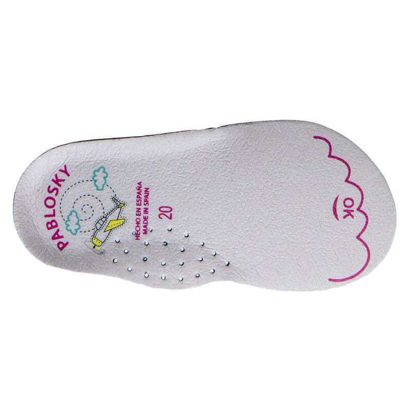 Zapatillas de marcha Pablosky Rosas para Bebé Niña de Microfibra Textil