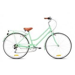 VELO URBAIN 28' REID LADIES CLASSIC LITE MINT GREEN L - 7 vitesses