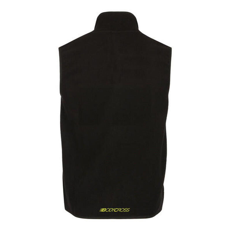 Fleece bodywarmer voor wandelen zwart