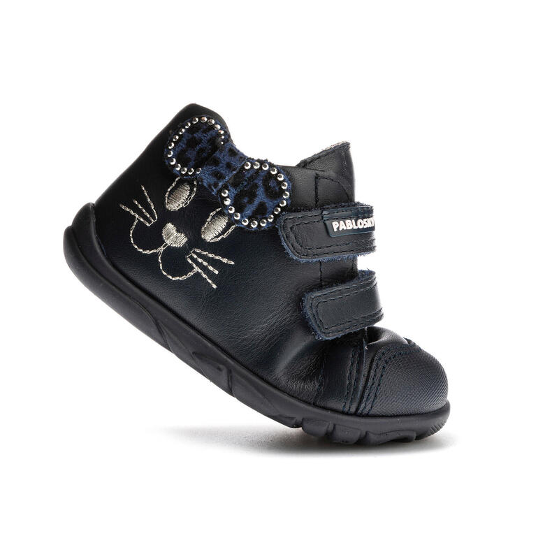 Zapatillas de marcha Step Easy by Pablosky Azules para Bebé Niña de Piel