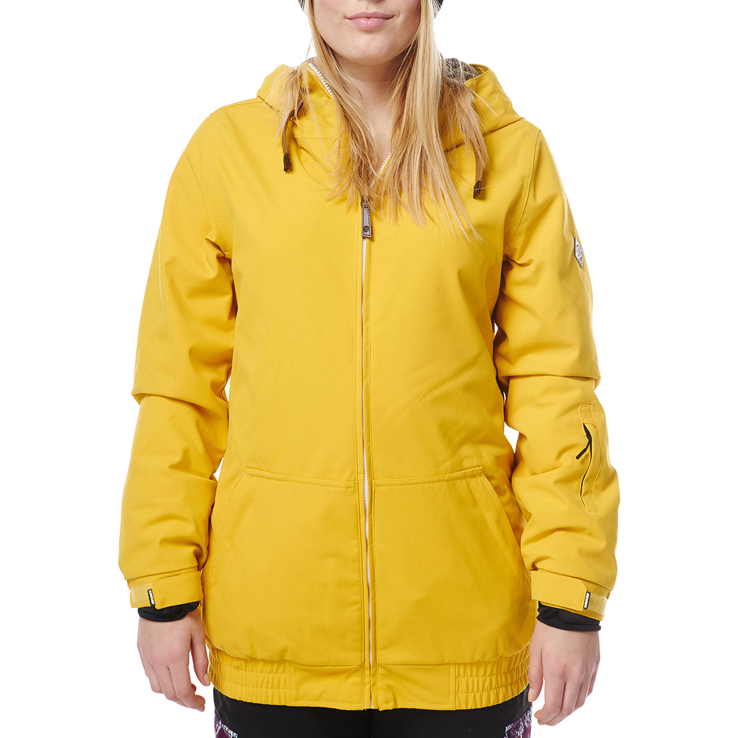 Ski-/Snowboardjacke Damen - BLOOM mustard 2/4