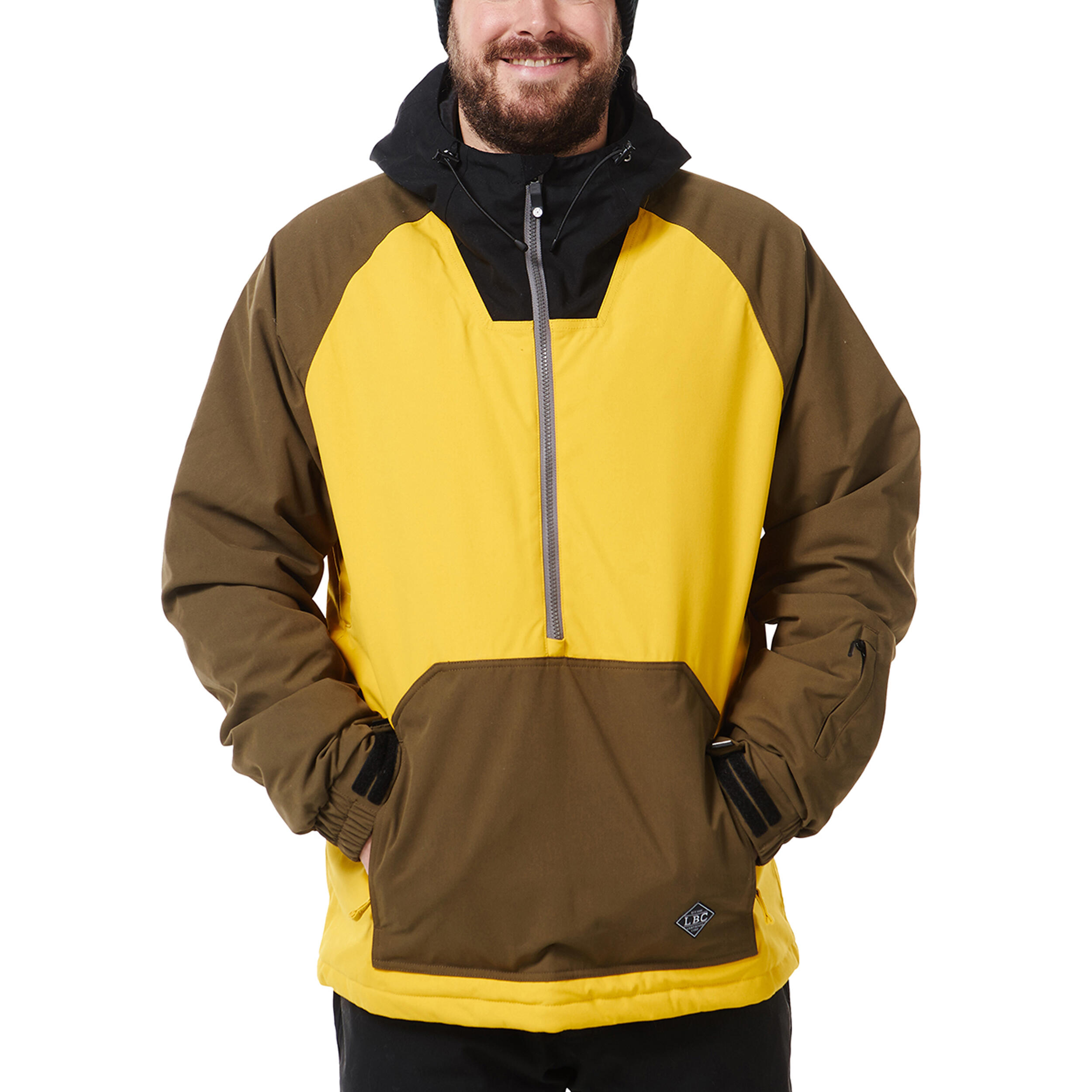 Ski-/Snowboardjacke Herren - RAIL mustard olive 2/5