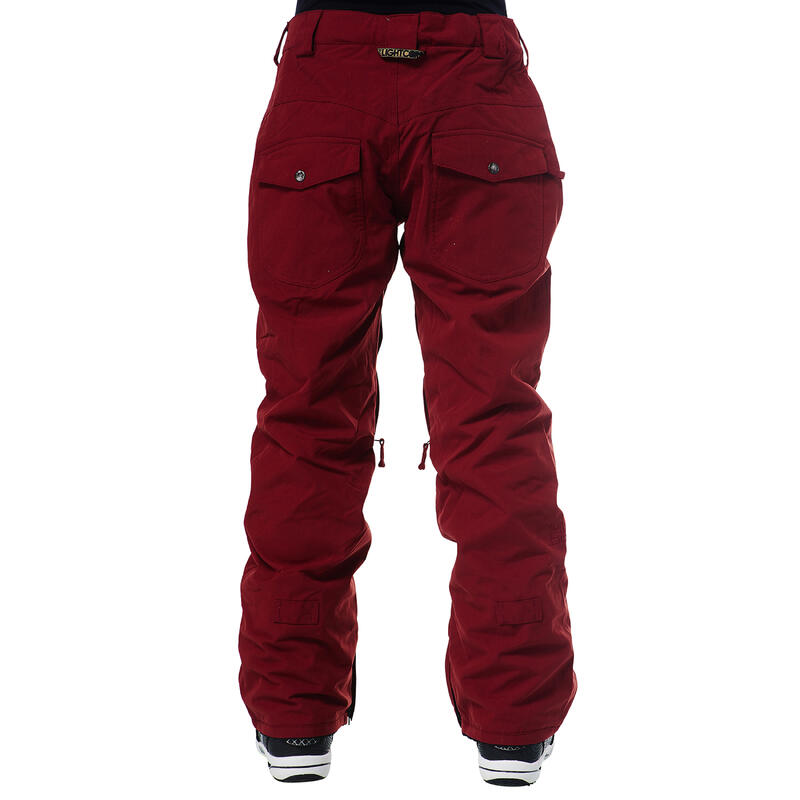 Ski-/Snowboardhose Damen - CAT burgundy