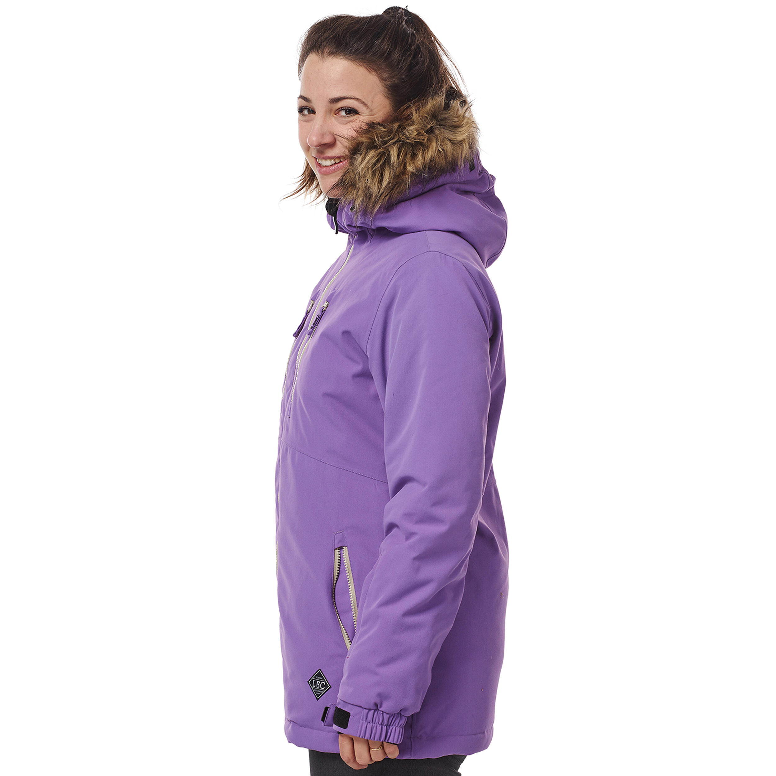 Ski-/Snowboardjacke Damen - FLOW purple 3/5