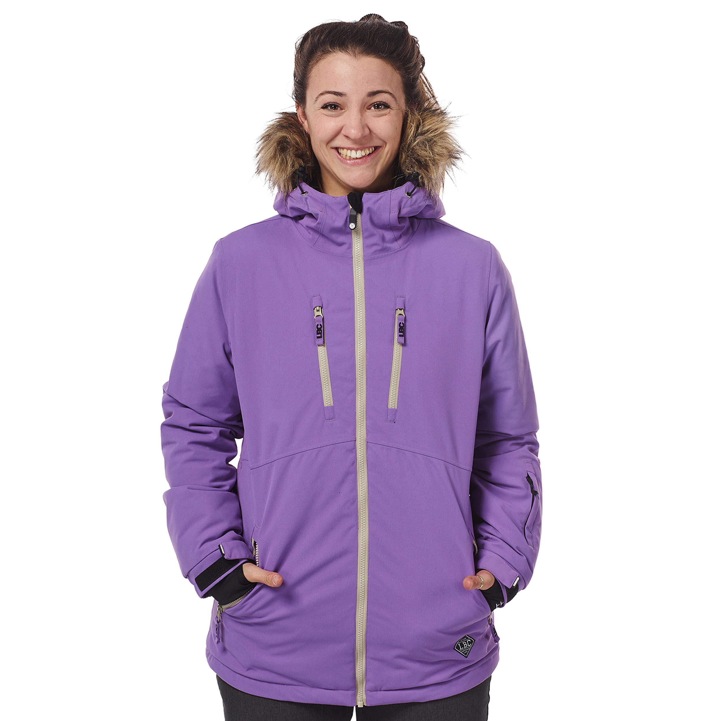 Ski-/Snowboardjacke Damen - FLOW purple 1/5