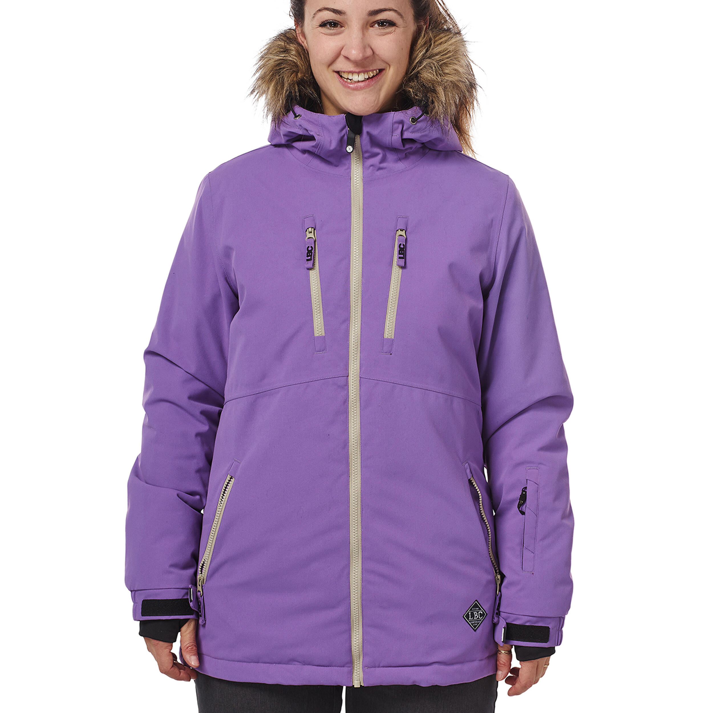 Ski-/Snowboardjacke Damen - FLOW purple 2/5