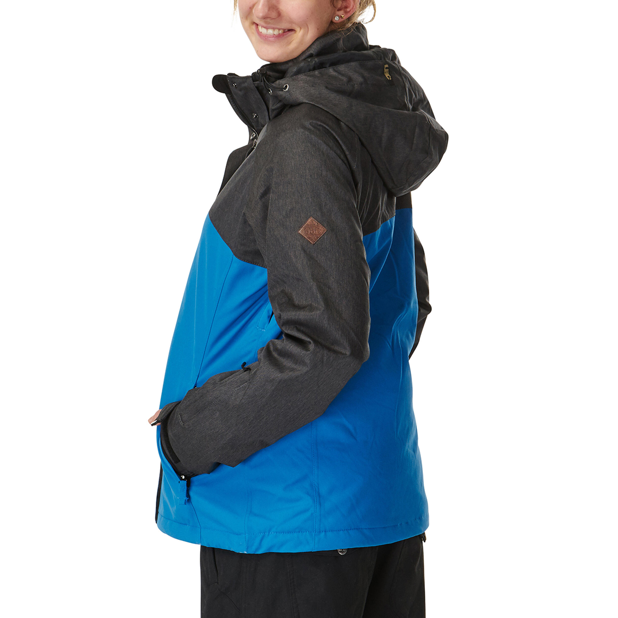 Ski-/Snowboardjacke Damen - LUNA faience blue dark grey 3/7