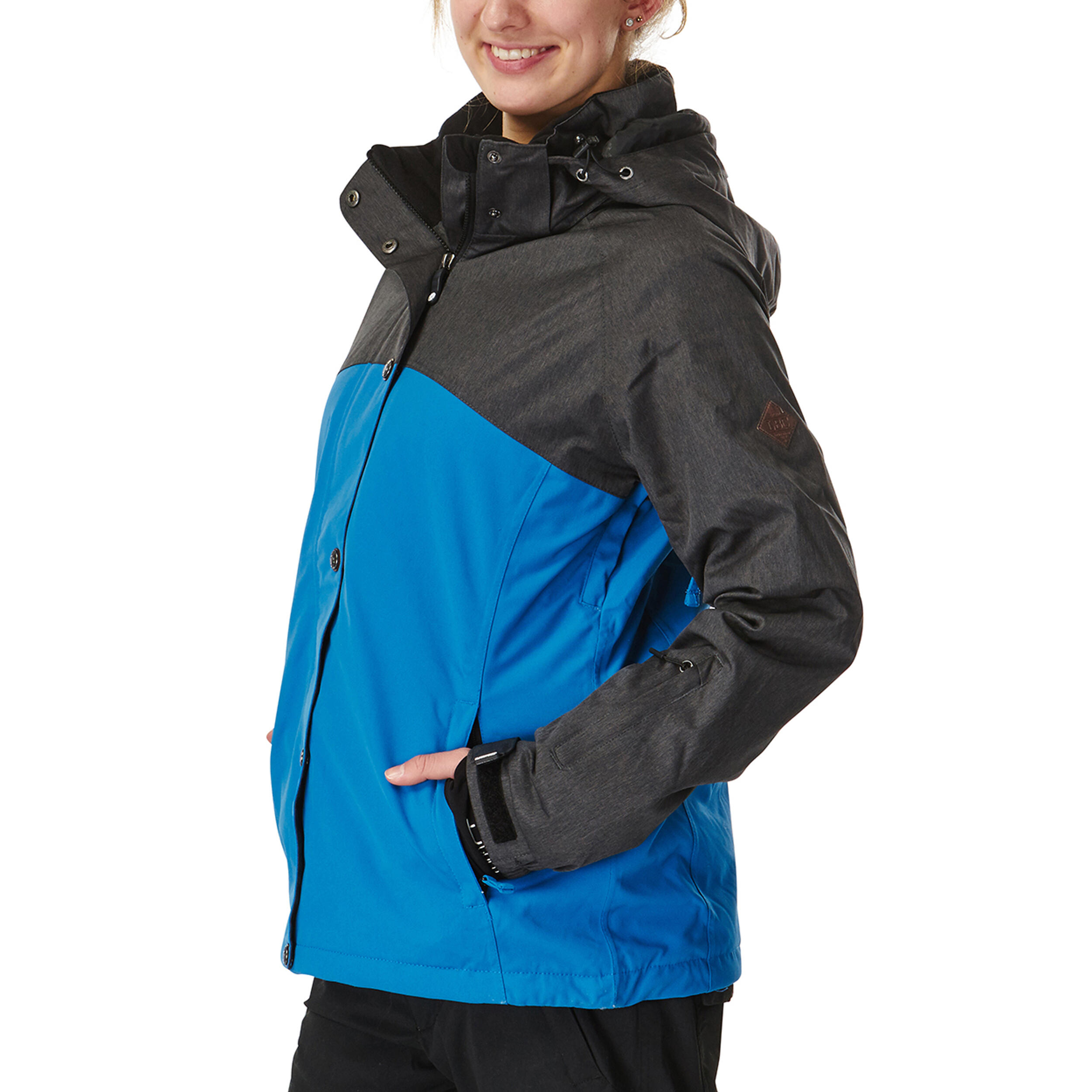 Ski-/Snowboardjacke Damen - LUNA faience blue dark grey 2/7