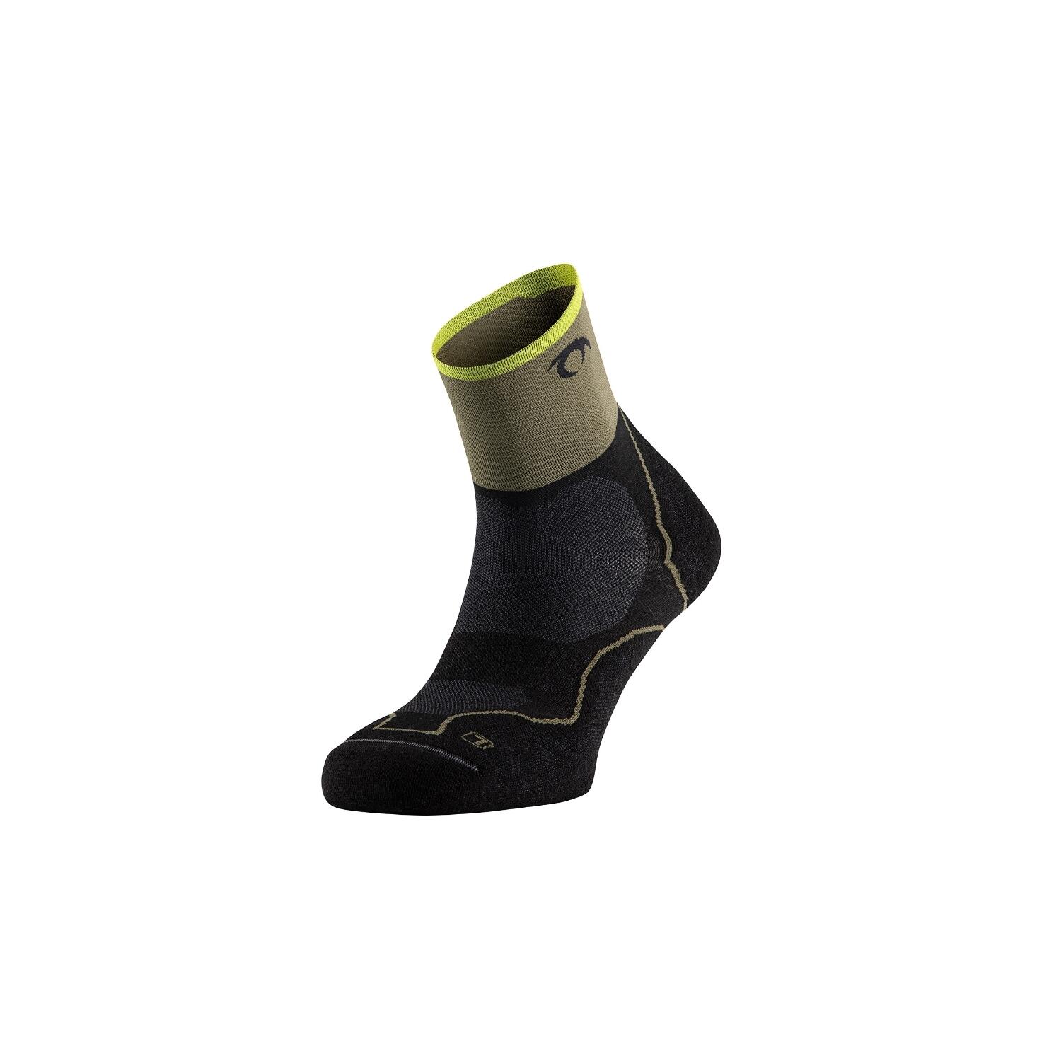 Desafio four socks preto/sottobosco corrida unisex verde lurbel