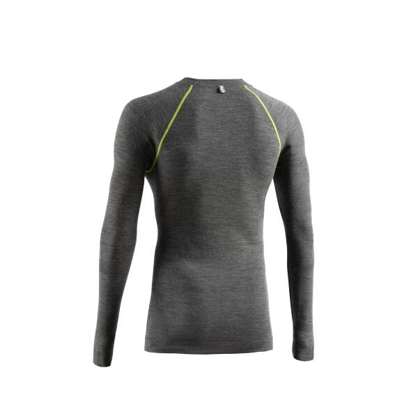 Tricou termic cu maneca lunga barbati, Lurbel Merino, gri-verde