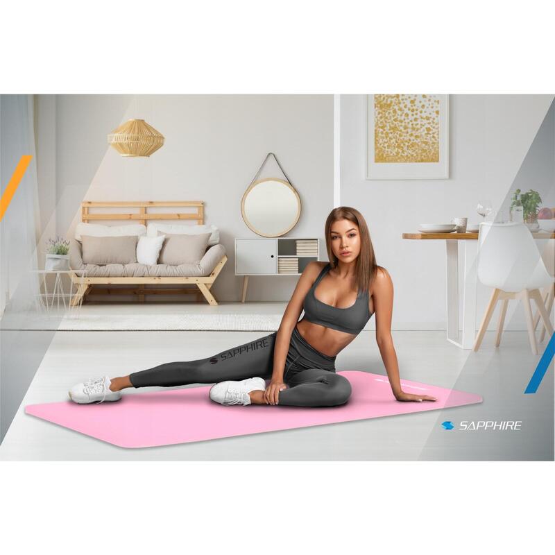 Mata do ćwiczeń jogi fitness Sapphire 1,5cm