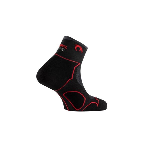 Calcetines Desafio Three Unisex Negro/ Rojo running Unisex Rojo LURBEL 2/5