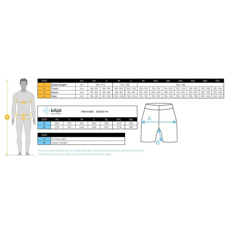 Férfi kerékpáros rövidnadrág Kilpi RIDER-M