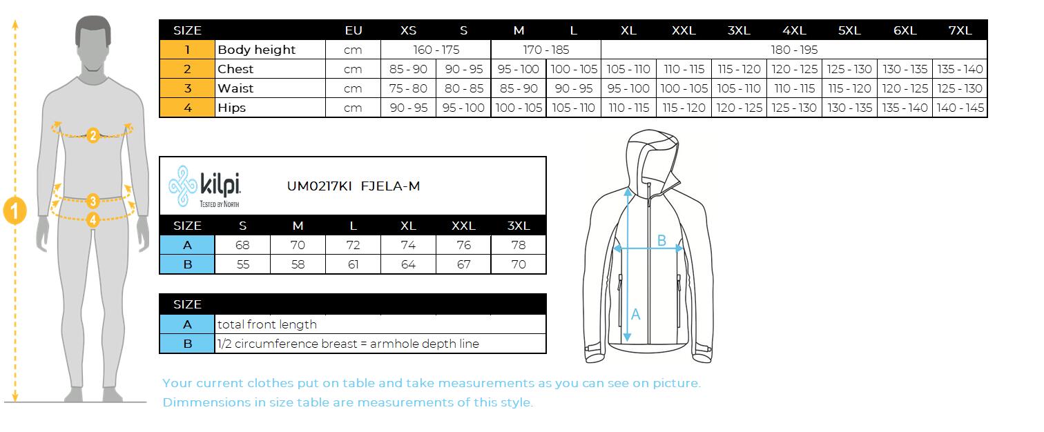 Sweat à capuche en coton pour hommes Kilpi FJELA-M 5/5