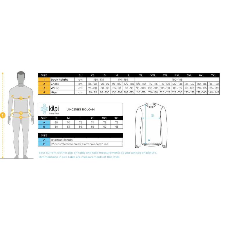 Męska bluzka termoaktywna stretch Kilpi ROLO-M