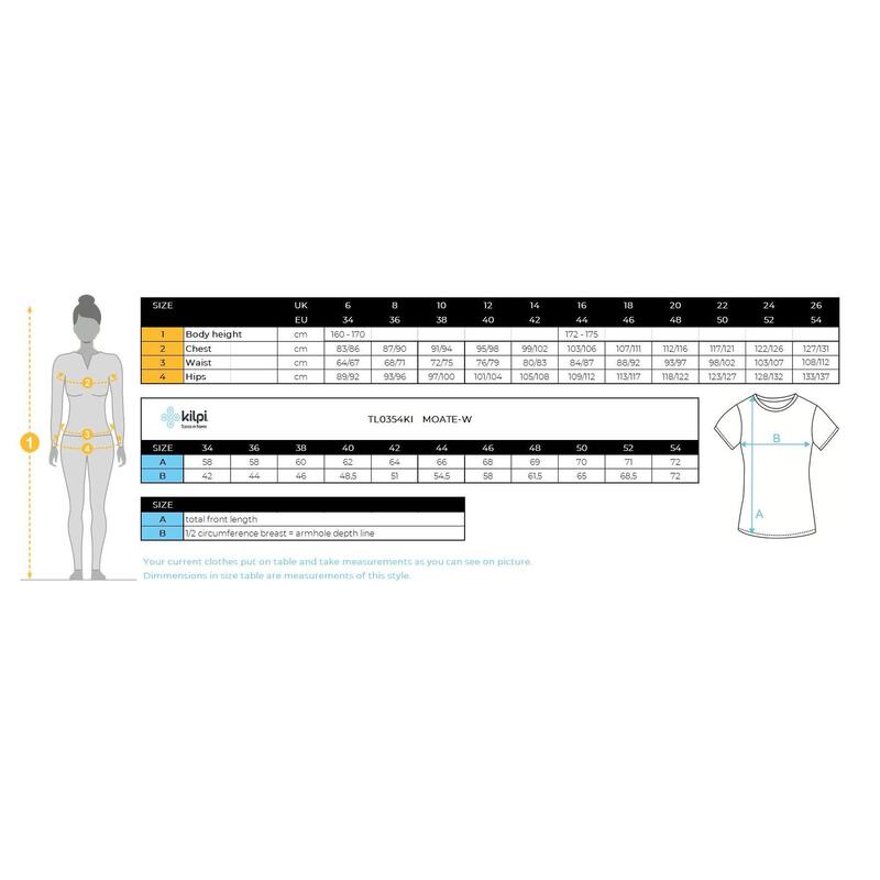 Damska koszulka kolarska Kilpi MOATE-W