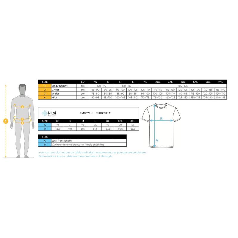 Férfi pamut póló Kilpi CHOOSE-M