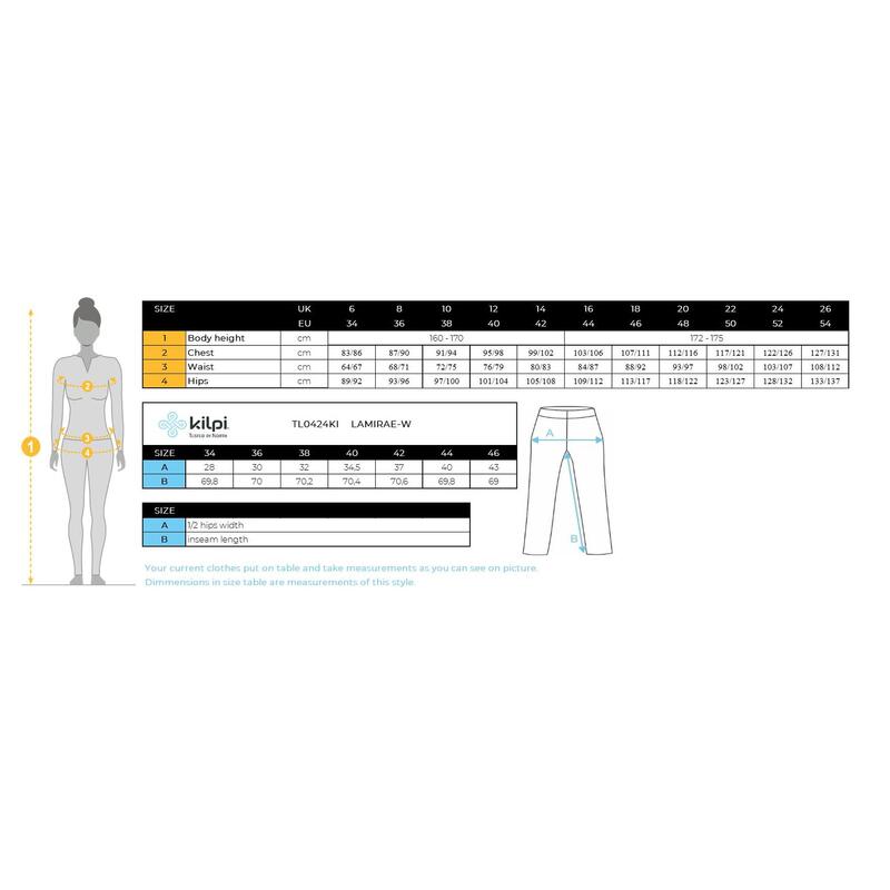 Leggines de fitness pour femmes Kilpi LAMIRAE-W