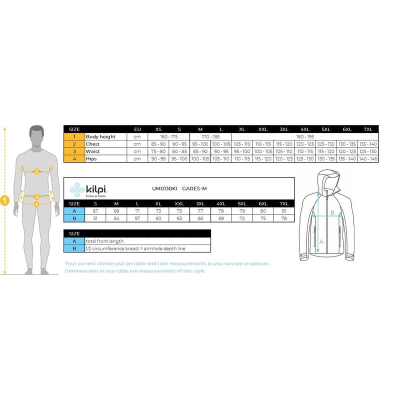 Hybrid-Isolierjacke für Männer Kilpi GARES-M