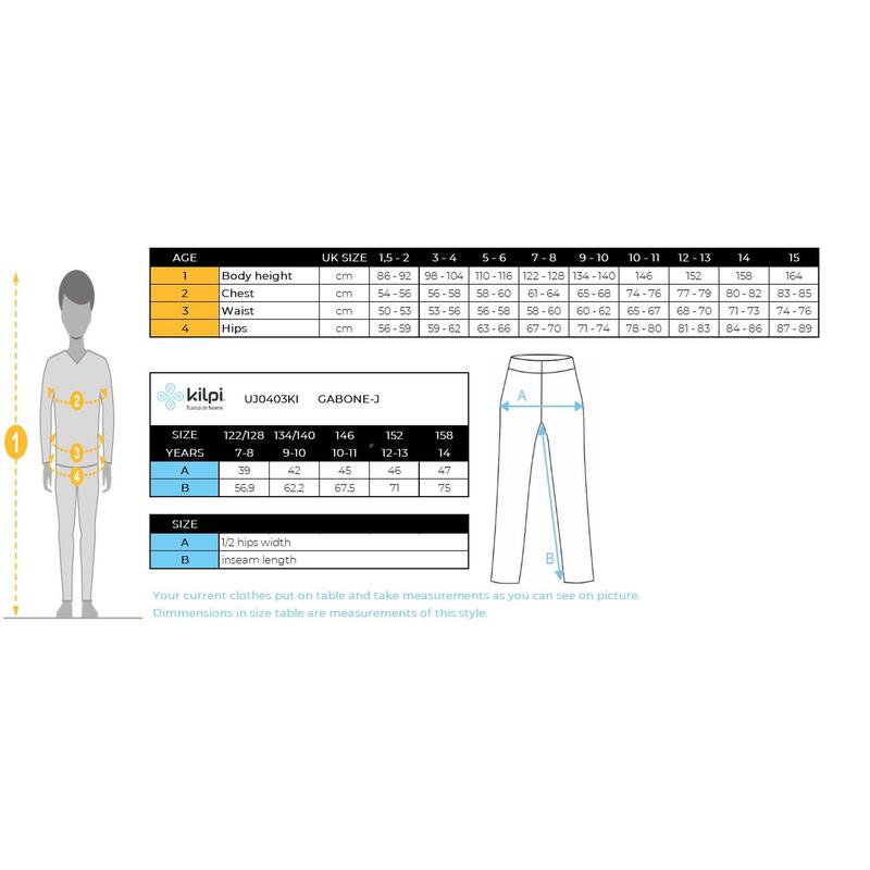 Dziecięce spodnie narciarskie Kilpi GABONE-J