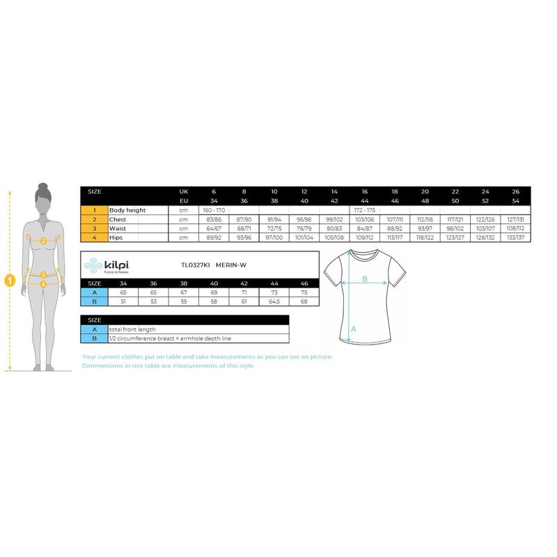 Koszulka merynosów damska Kilpi MERIN-W