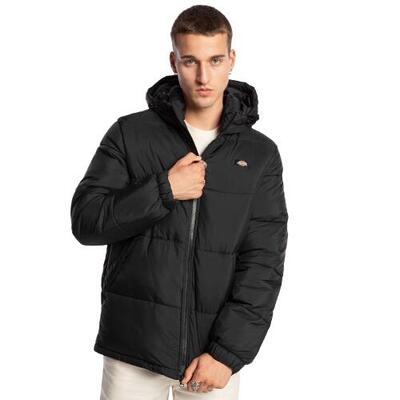 Felpe con cappuccio in pile per uomo Dickies Waldenburg Nero