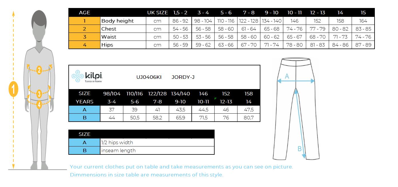 Kinderen outdoor broek Kilpi JORDY-J 7/7