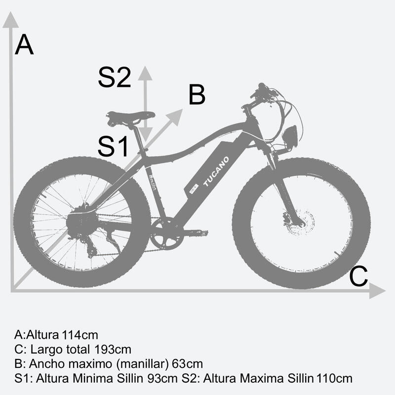 Bicicleta Eléctrica Monster MTB Blanco by Tucano Bikes