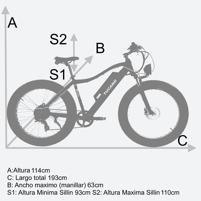 Moped Electrico Monster MTB Blanco by Tucano Bikes