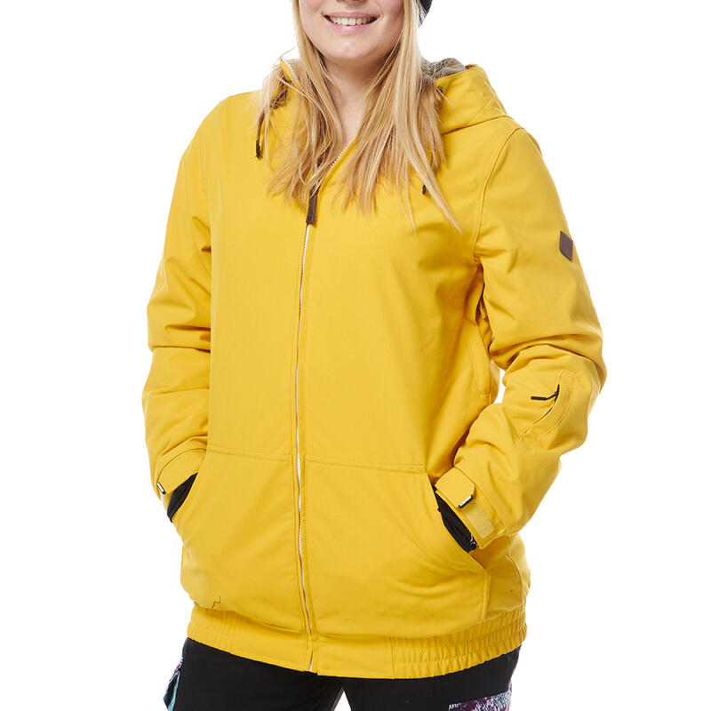 Ski-/Snowboardjacke Damen - BLOOM mustard