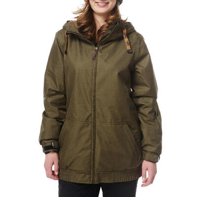 Ski-/Snowboardjacke Damen - BLOOM olive