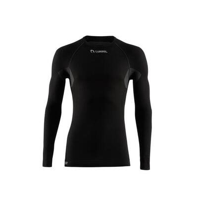 Heren-t-shirt met lange mouwen lurbel alaska zwart