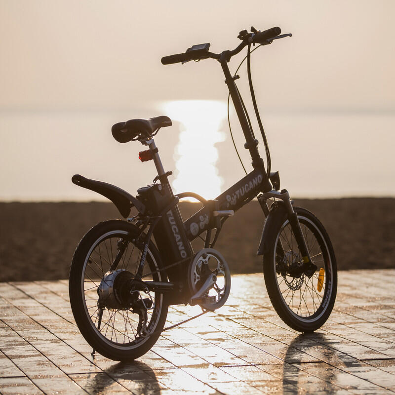 Bicicleta Eléctrica plegable DeLuxe by Tucano Bikes Negro 2/6