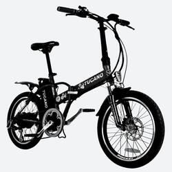 Bicicleta Eléctrica plegable DeLuxe by Tucano Bikes Negro