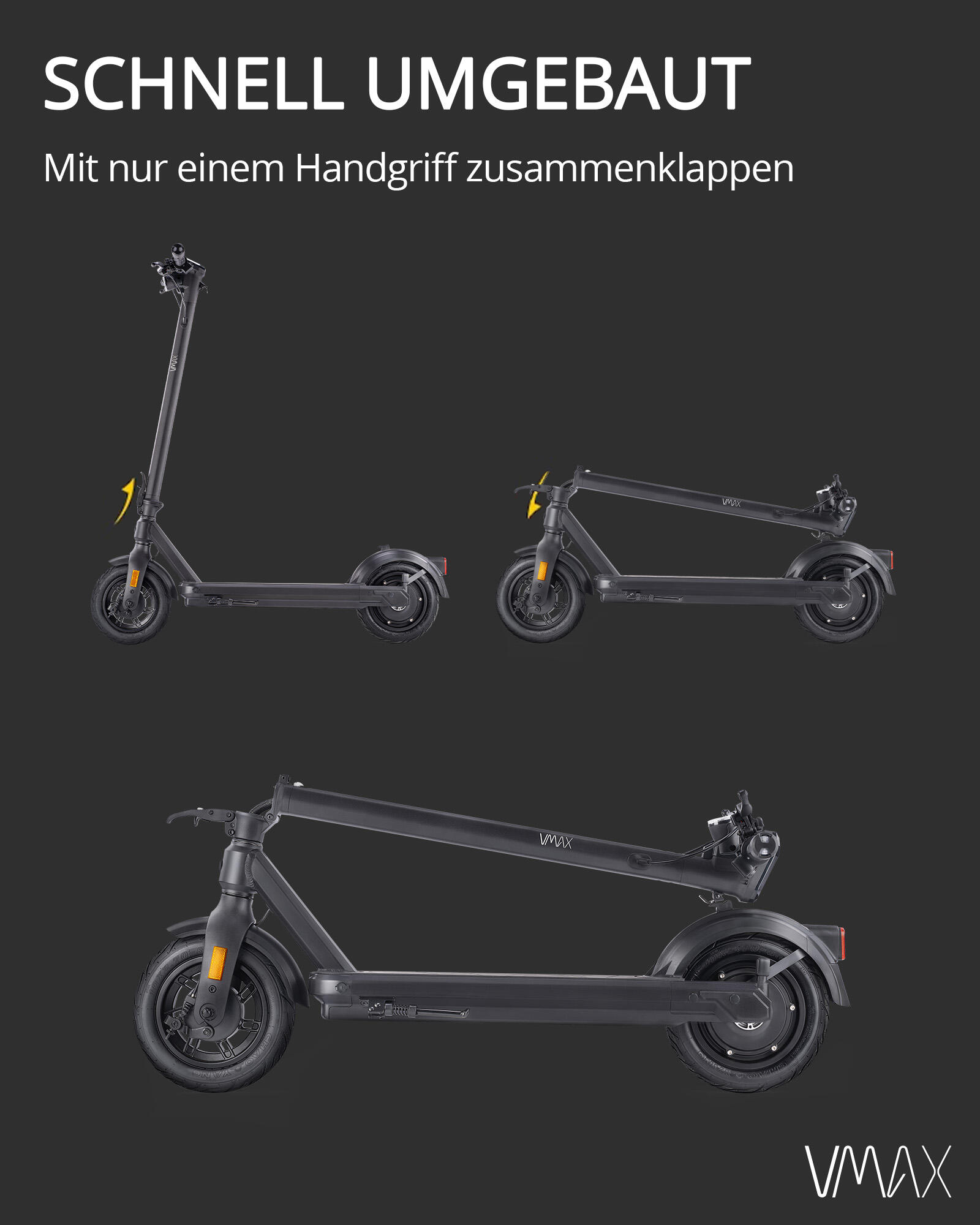 VX2 PRO LT E-Scooter mit Straßenzulassung und 1200W Peakleistung 6/7