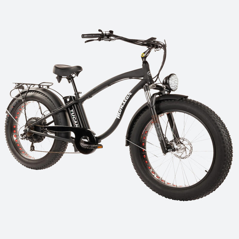 Tucano - Vélo Urbain Électrique Monster 26ltd Noir Par Tucano Bikes - Fatbike - Noir - Taille Unique - Decathlon
