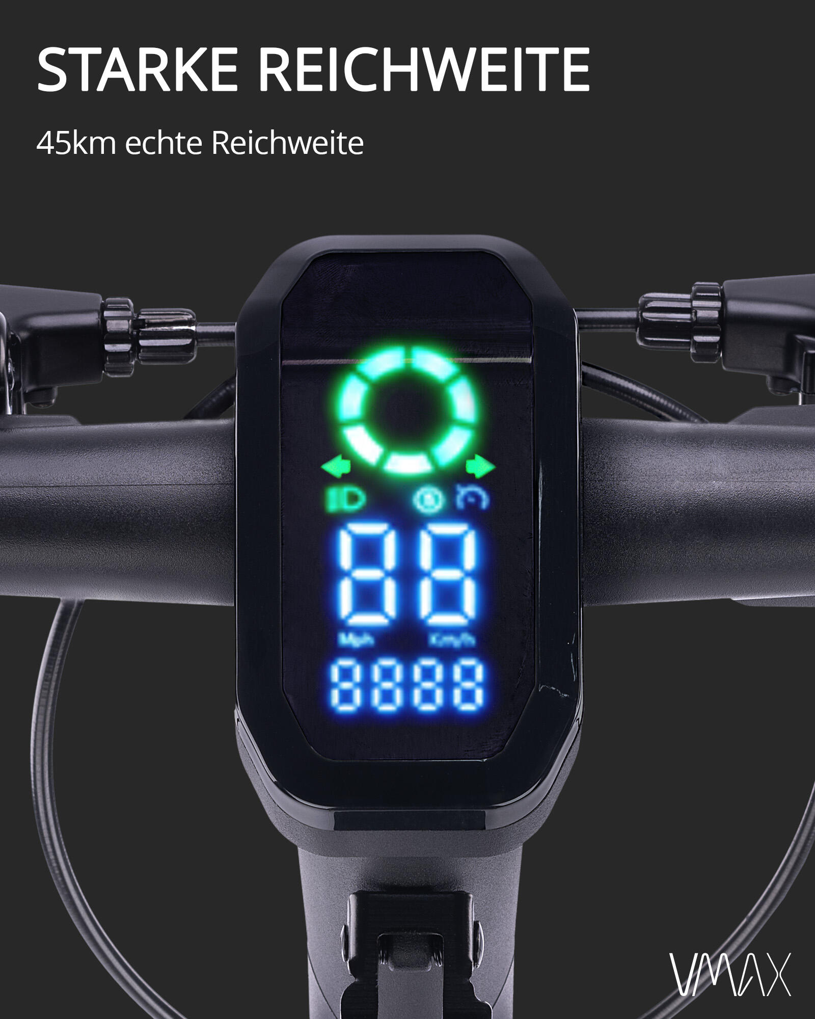 VX2 PRO LT E-Scooter mit Straßenzulassung und 1200W Peakleistung 3/7