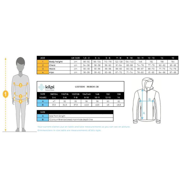 Gyerek szigetelt kabát Kilpi REBEKI-JB