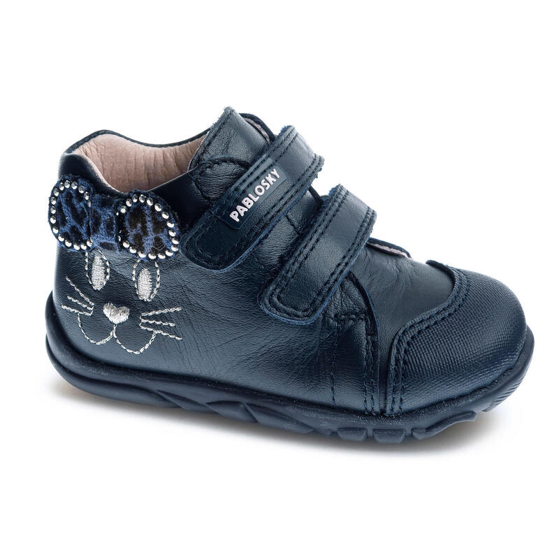 Zapatillas de marcha Step Easy by Pablosky Azules para Bebé Niña de Piel