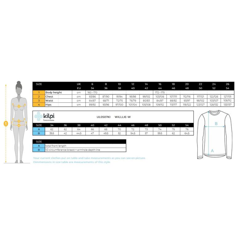 Sous-vêtement thermique pour femme KILPI WILLIE-W