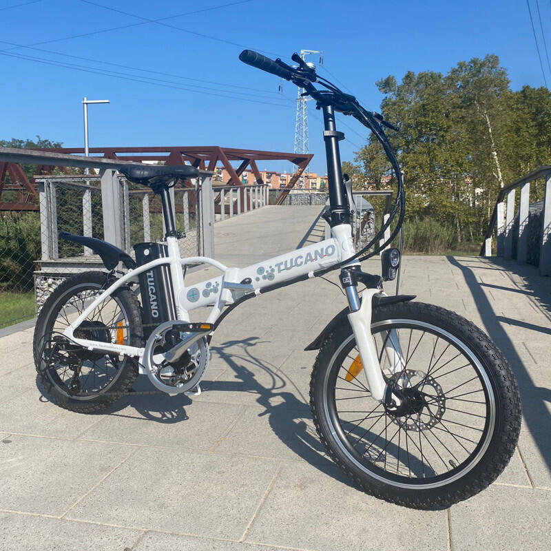 Bicicleta Eléctrica plegable DeLuxe by Tucano Bikes Blanco 3/6