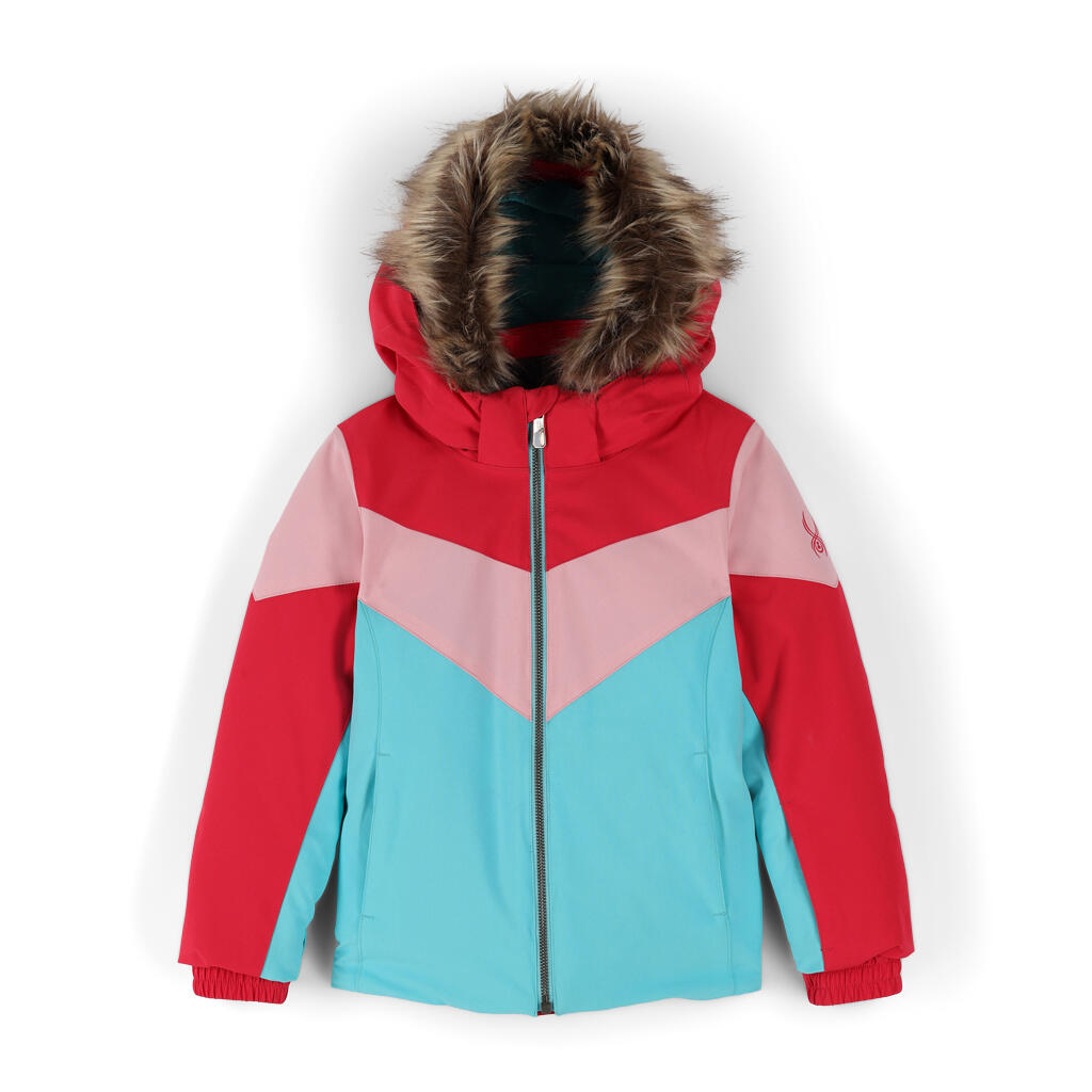Spyder - Veste Isolante 10k Ski Petite Fille - Lola - Veste - Bleu -  4 À 6 Ans - Decathlon