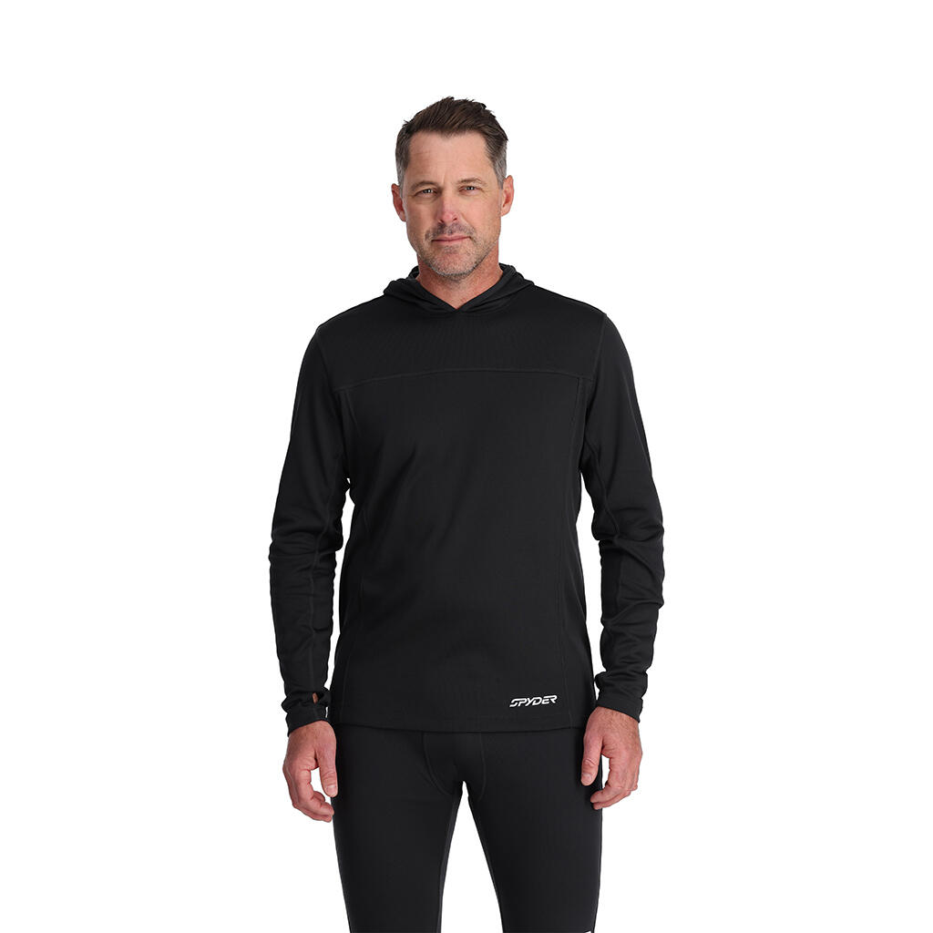 Spyder - Sweat A Capuche Ski Homme - Charger Hoodie - Sweat-shirt - Noir - 40 M - Decathlon