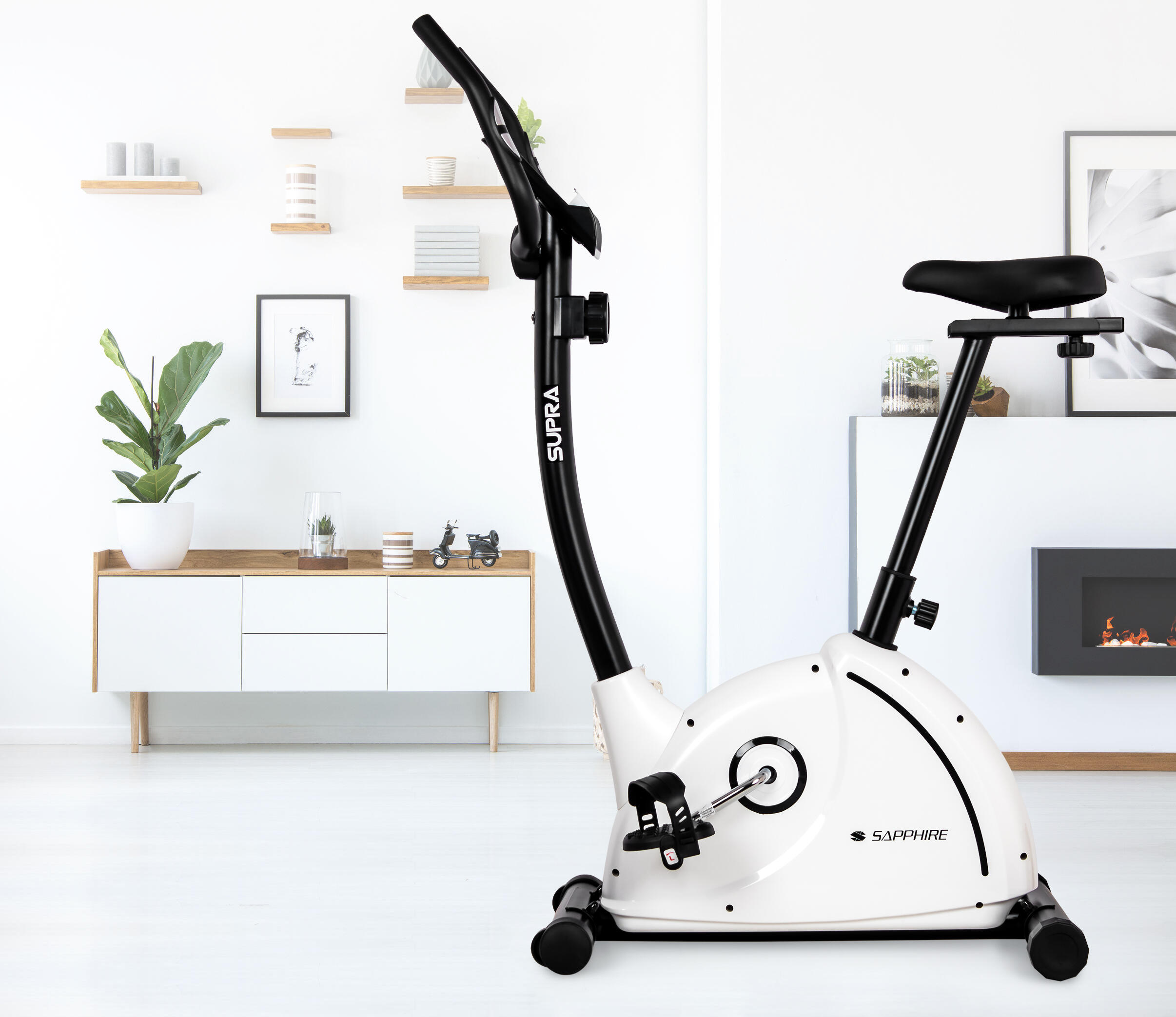 Rower treningowy stacjonarny Sapphire Supra magnetyczny 2/7
