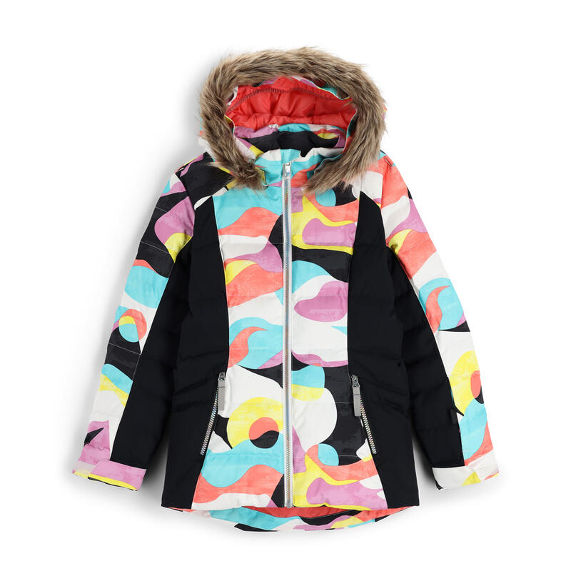 Dare2b, Traverse chaqueta de esquí niños Kids Ski Graffiti Print / Black  rosa